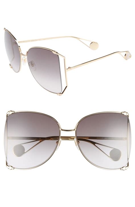 gucci women's butterfly 63mm sunglasses|Gucci Women's Butterfly 63Mm Sunglasses .